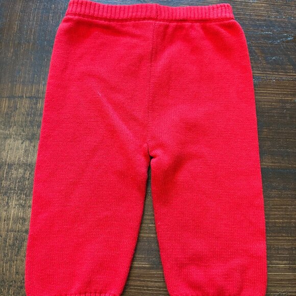 Edgehill Collection Baby Red Sweater Pants ~ 6 months ~ NWOT ~ Holiday/Christmas - Picture 3 of 3